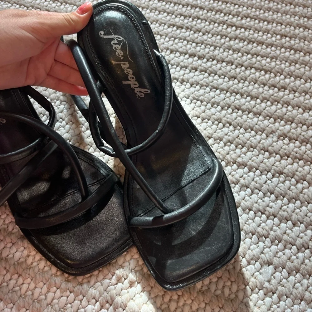 FREE PEOPLE Perth Strappy Slingback Heels - Picture 4 of 8
